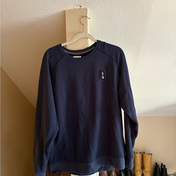 Bass Dark Blue Men's Crewneck Sweater - Picture 1 of 3